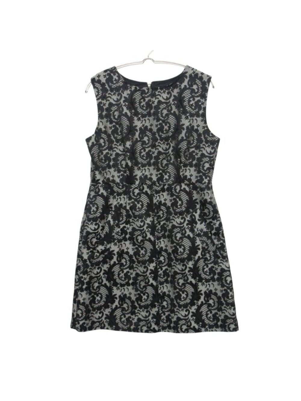 Celine Dress Sleeveless All Over Print Jacquard Back Zip Black